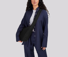 Featherlight Crossbody in Jet Black