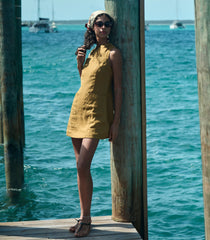BENNETTE DRESS -- GOLDEN OLIVE