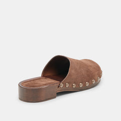 ALANIS FLATS BROWN SUEDE
