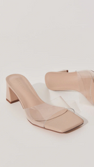 Finbar Heel - Clear / Nude