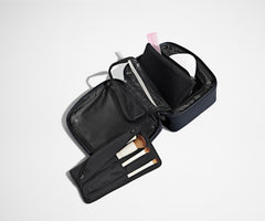 The Cosmetics Bag in Navy Blue