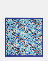 BLUE PRINTED SCARF