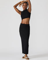 SEASIDE MAXI SKIRT SET BLACK