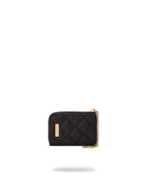 NOIR QUILT GOLD CHAIN SHARK WALLET