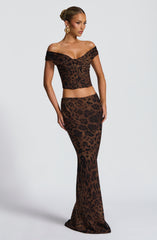 Chrysoula Maxi Skirt - Leopard Print Skirt Babyboo Fashion Premium Exclusive Design