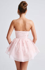 Justina Playsuit - Blush Playsuit Babyboo Fashion Premium Exclusive Design