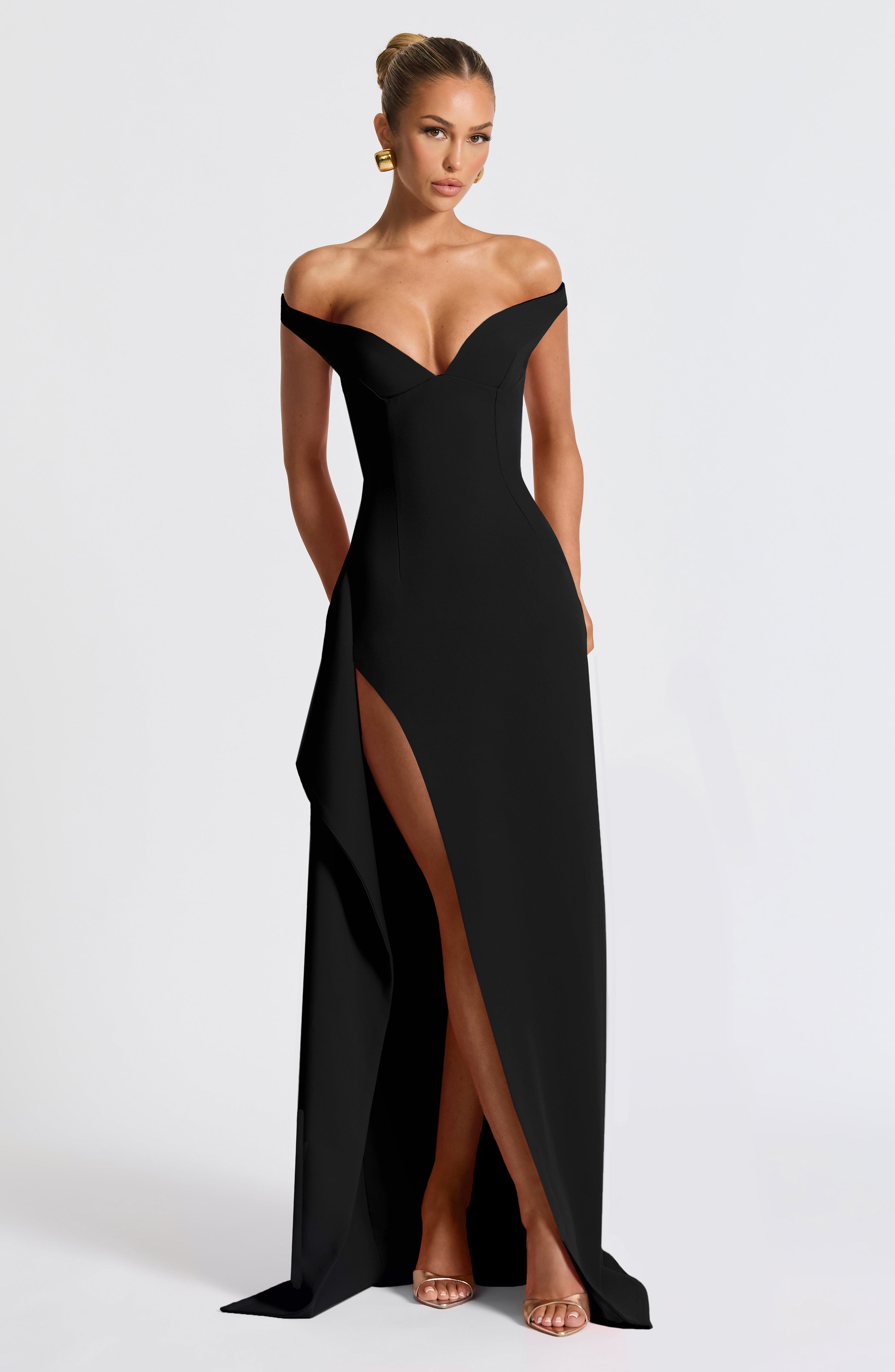 Khalesia Maxi Dress - Black Dress Babyboo Fashion Premium Exclusive Design