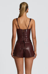 Raisa Corset - Burgundy Tops Babyboo Fashion Premium Exclusive Design