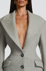Ursula Coat - Light Grey Jacket Babyboo Fashion Premium Exclusive Design