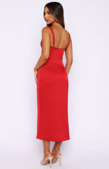 All Yours Midi Dress Red