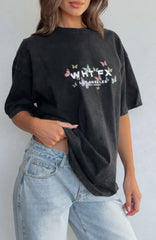 Dare To Dream Oversized Tee Acid Black