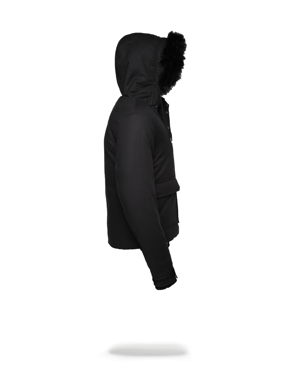 SOLID BLACK CHOPPER JACKET