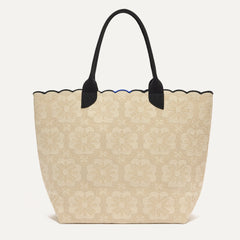 PLP |The Lightweight Tote in Ivory Carnation shown from the front.