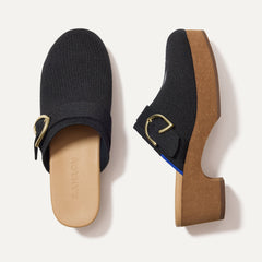 The Classic Clog in Black shown from the top.