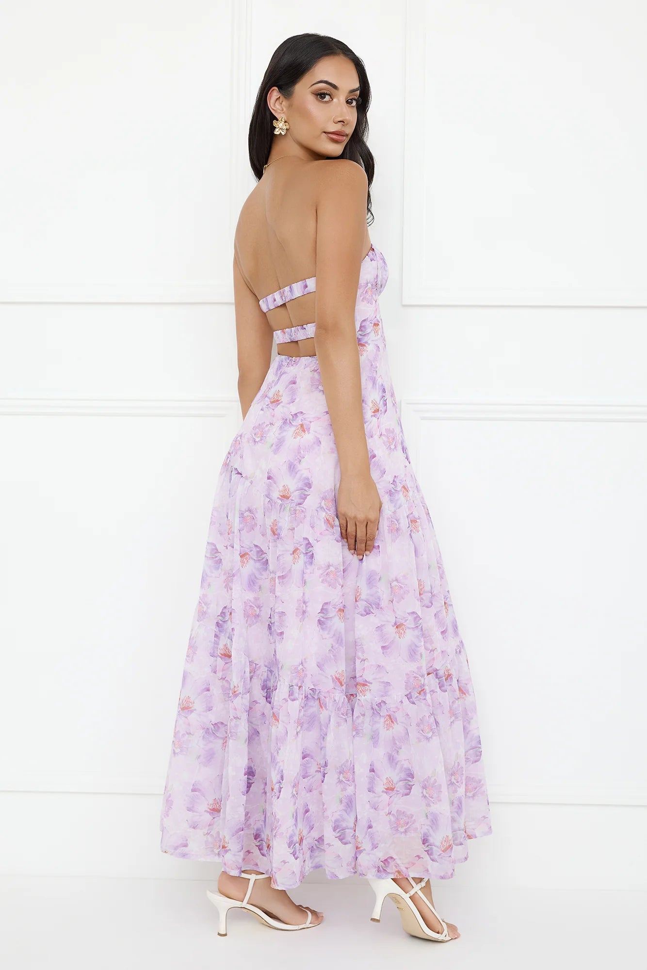 Eliora Strapless Maxi Dress Purple