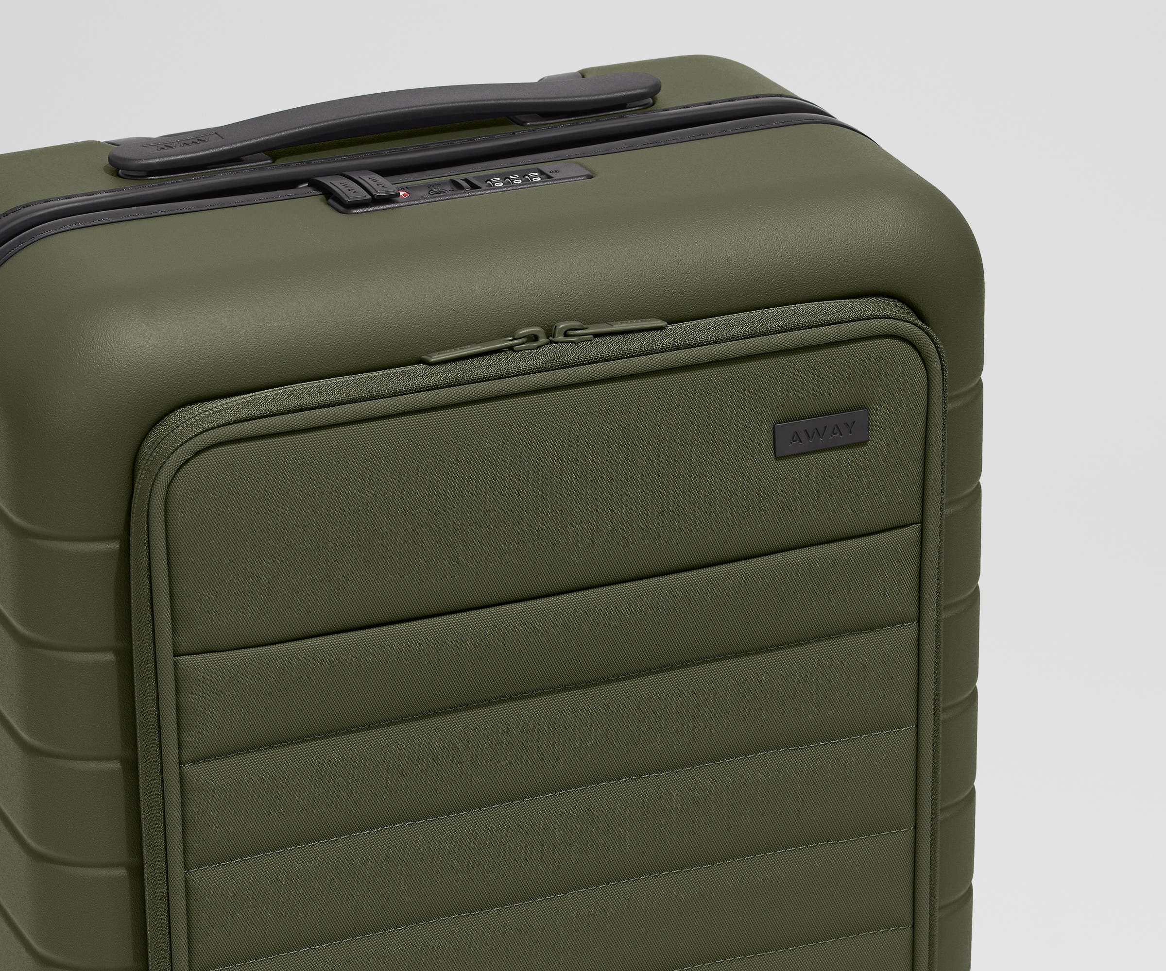The Executive Bigger Carry-On in Olive Green