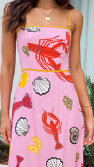 Oceania Maxi Dress - Shell Lover Print