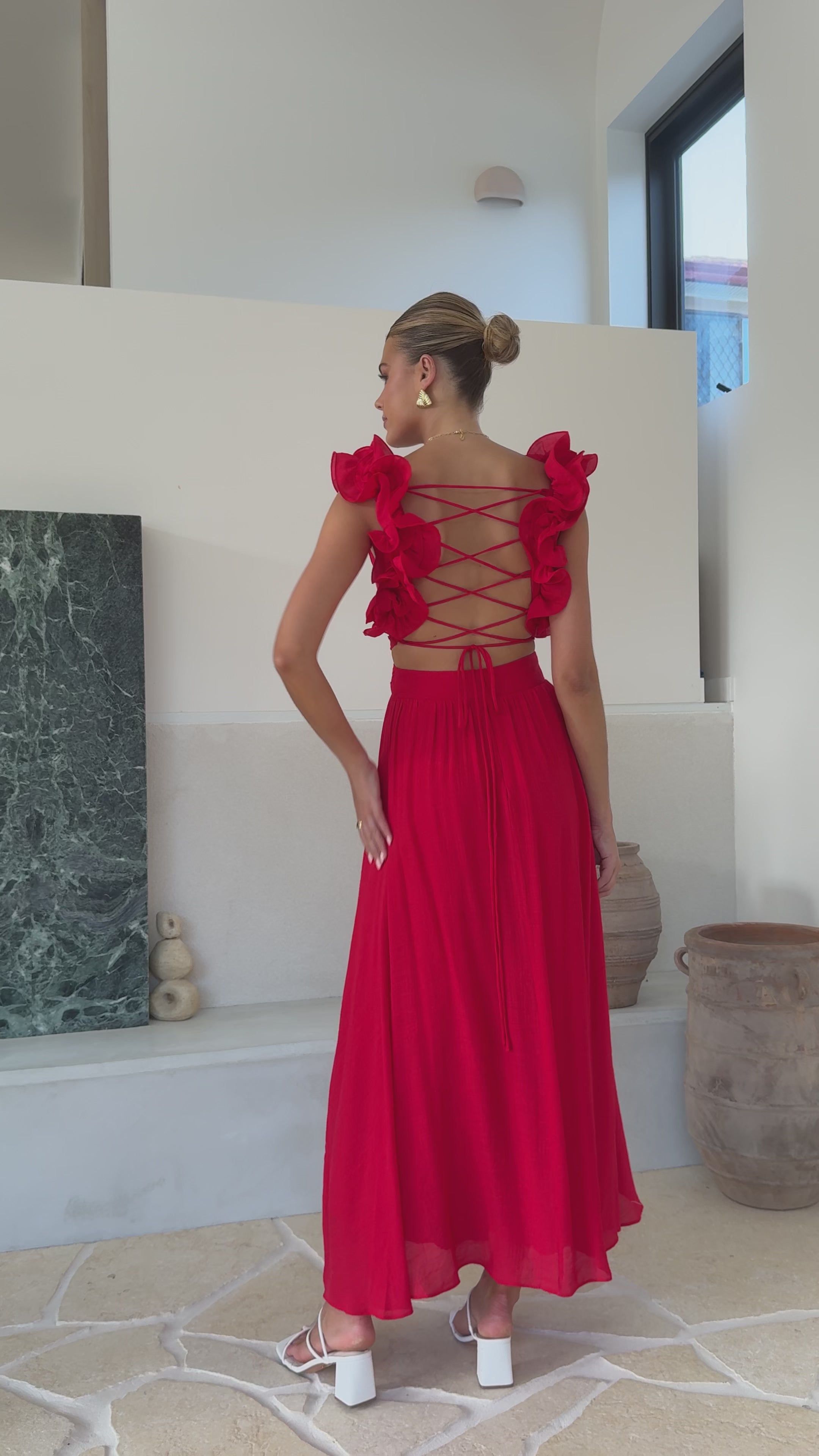 Galilhai Maxi Dress - Red