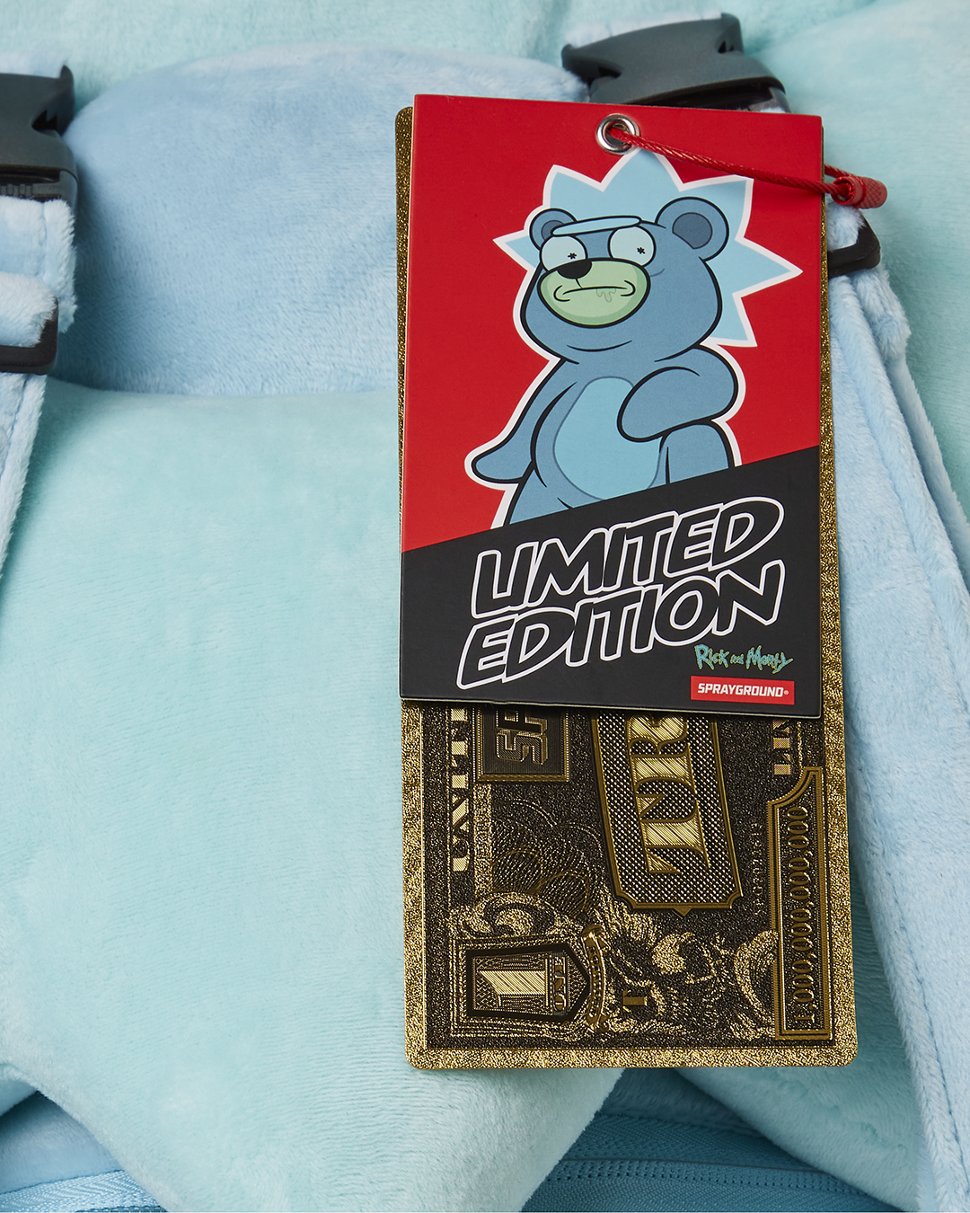 TEDDY RICK MONEYBEAR TEDDYBEAR BACKPACK