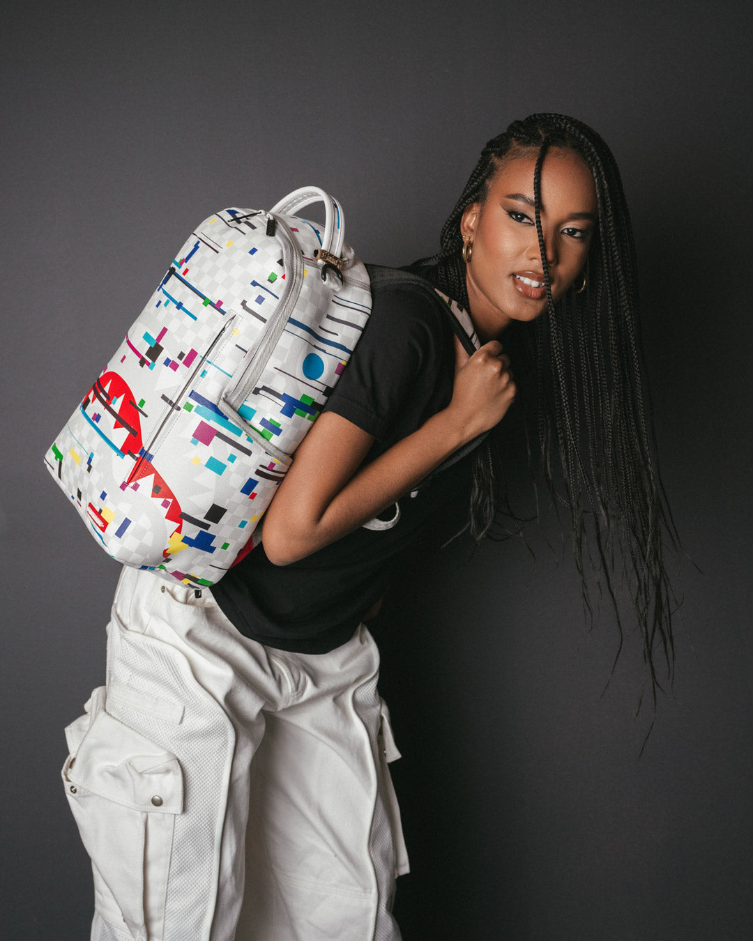 SHARKS IN PARIS GLITCH RIDER BACKPACK (DLXV)