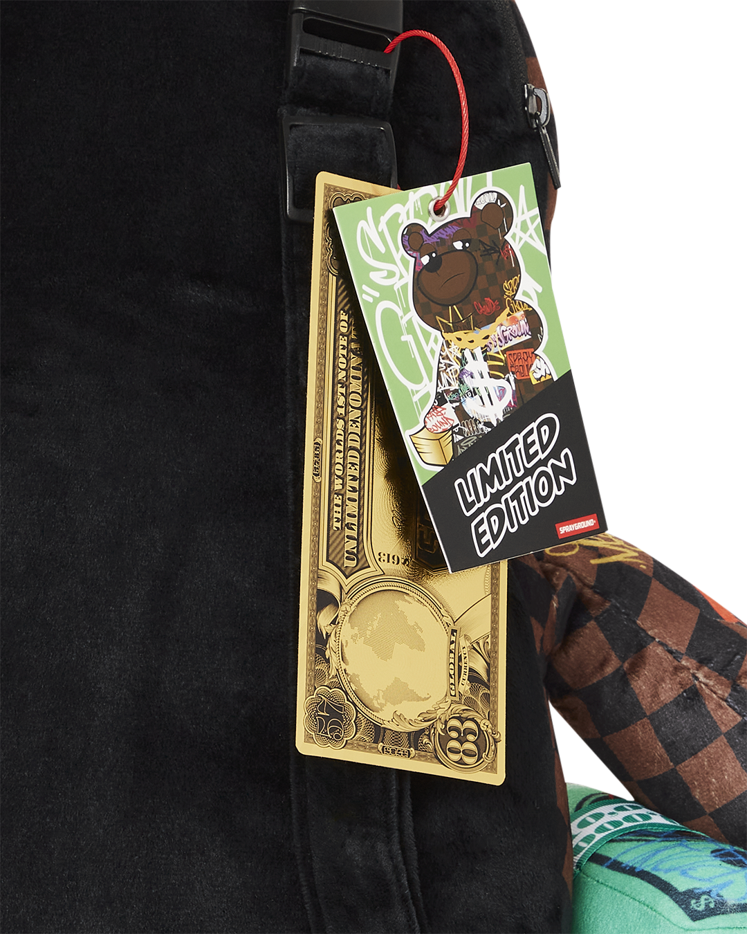 SHARKS IN PARIS THE RIZZ MONEYBEAR TEDDYBEAR BACKPACK