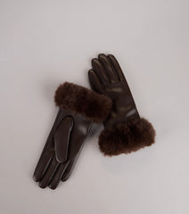 Luxe Intent Faux Fur Gloves
