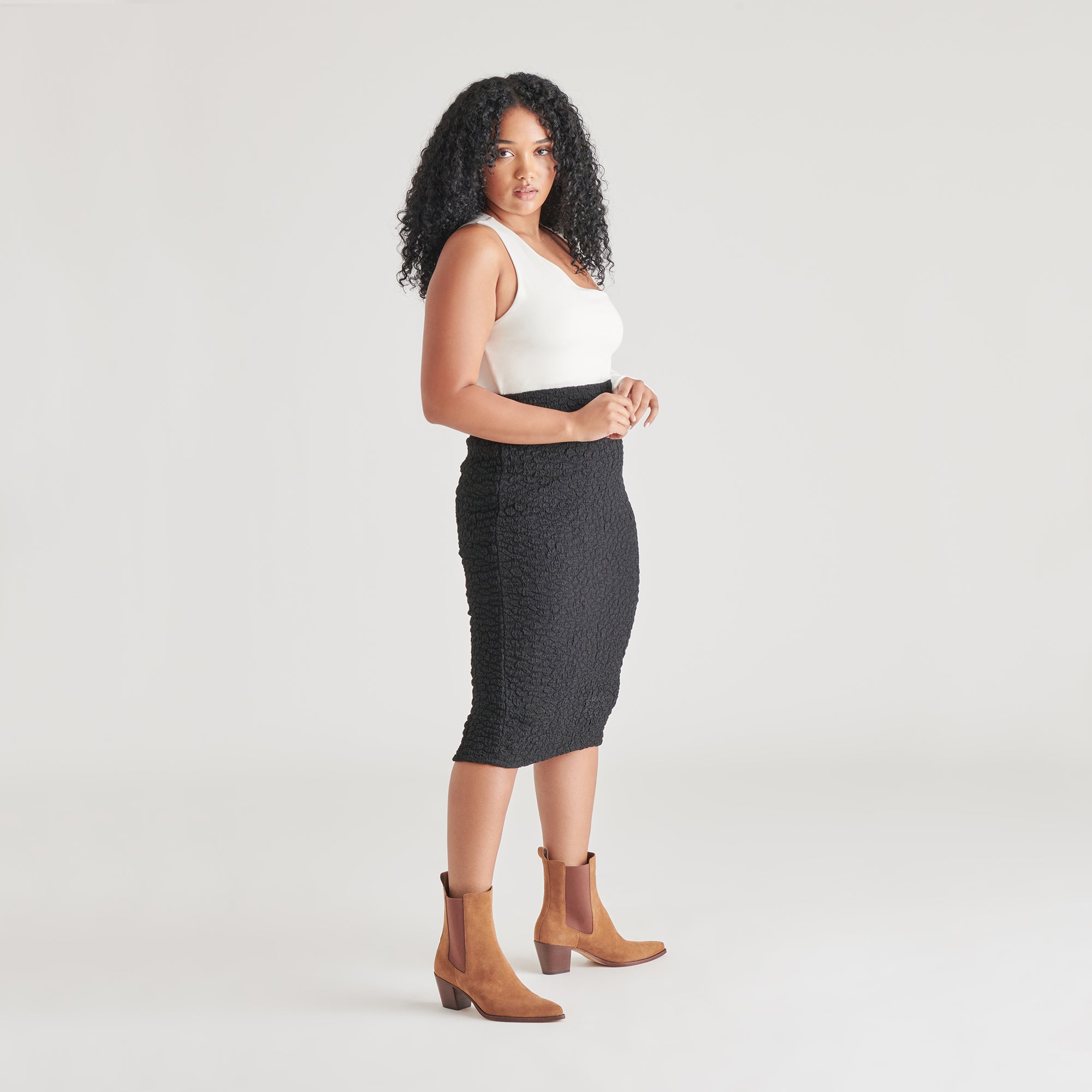 SHADIE H2O WIDE BOOTIES BROWN SUEDE