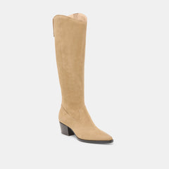 VIRONA H2O EXTRA WIDE CALF BOOTS DK TAUPE SUEDE