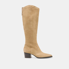 VIRONA H2O EXTRA WIDE CALF BOOTS DK TAUPE SUEDE