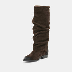 MARLA BOOTS DK BROWN SUEDE