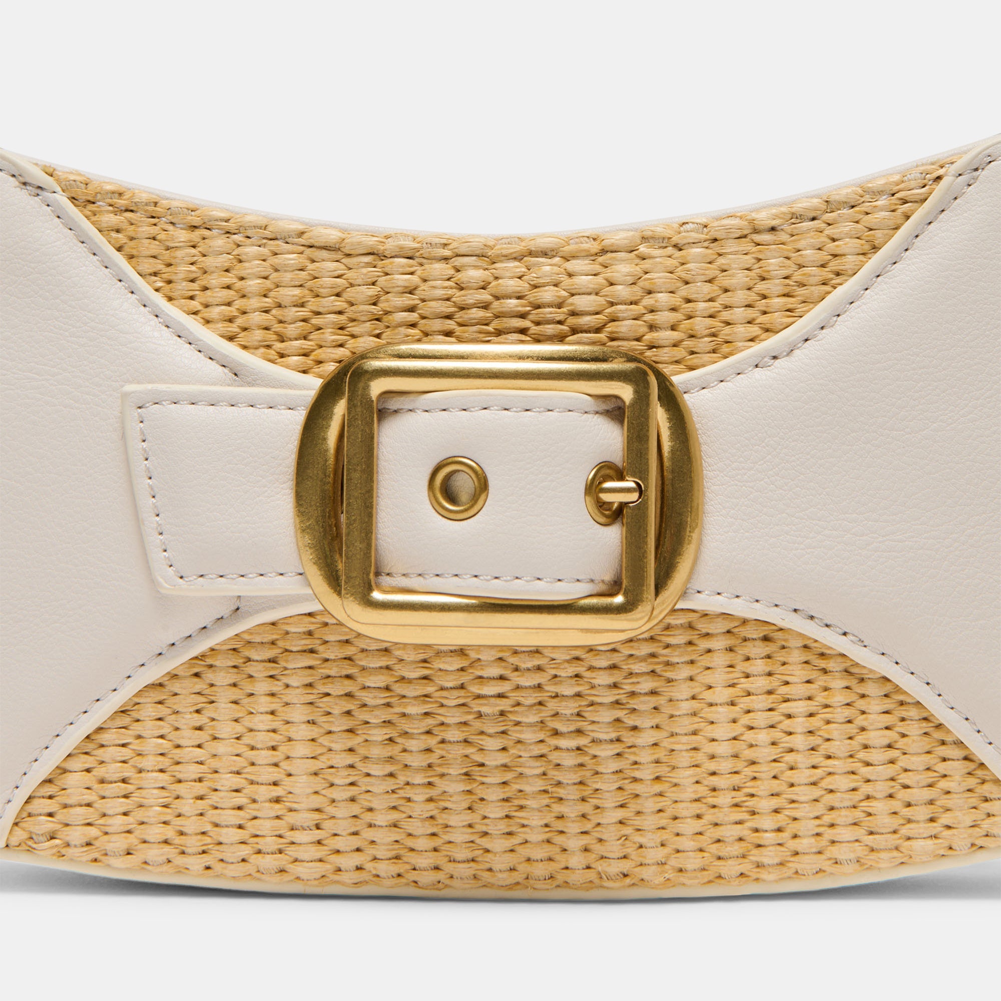 NUALA RAFFIA HANDBAG WHITE STELLA