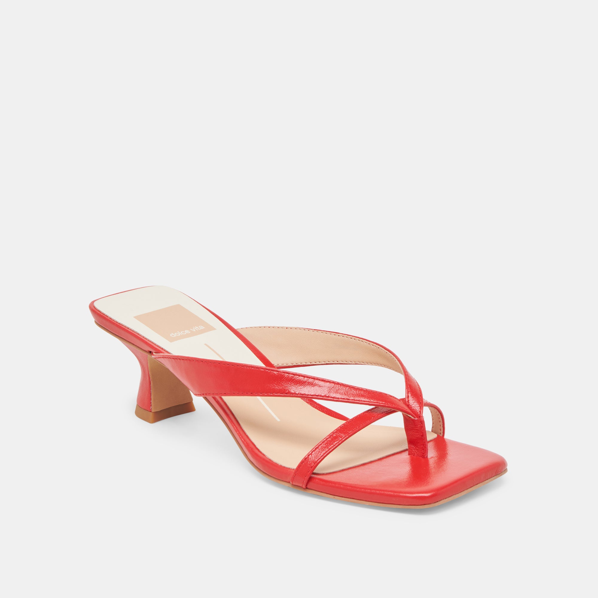 BREVEL WIDE HEELS CHILI LEATHER