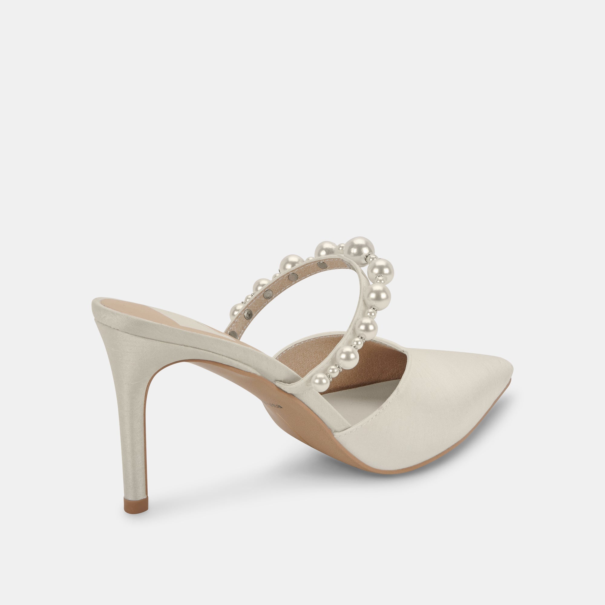 KANIKA PEARL WIDE HEELS VANILLA PEARLS