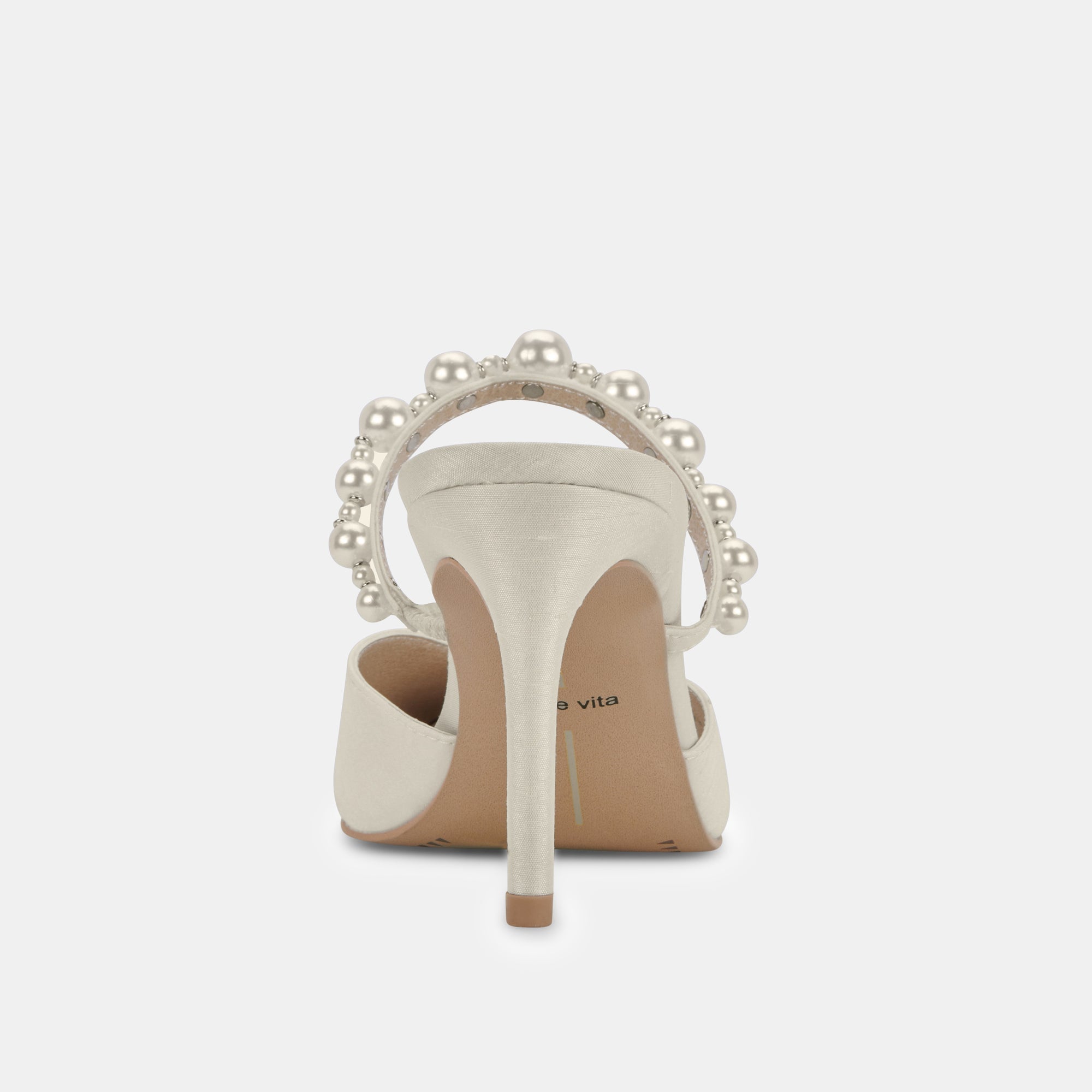 KANIKA PEARL WIDE HEELS VANILLA PEARLS
