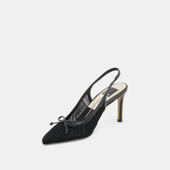 YELA HEELS BLACK TULLE
