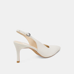 ELASI HEELS WHITE LEATHER