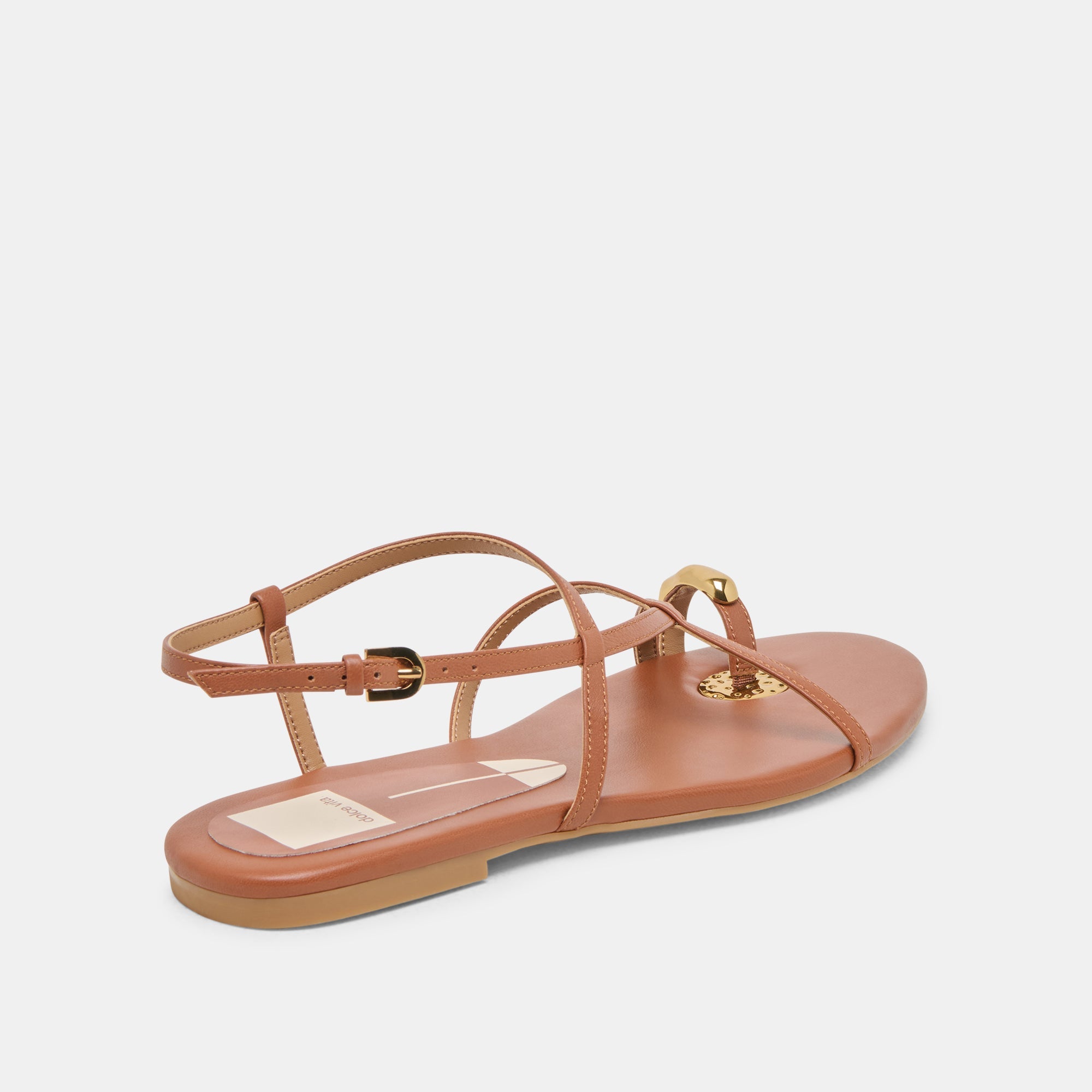 KESHA SANDALS COGNAC LEATHER