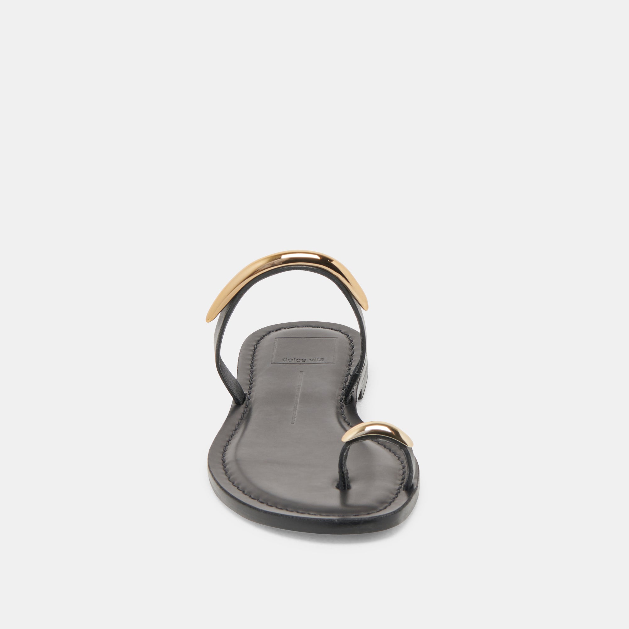 WINK WIDE SANDALS BLACK LEATHER