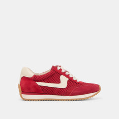 B.NTCD MESH SNEAKERS CRIMSON WOVEN MESH