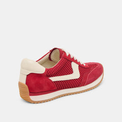 B.NTCD MESH SNEAKERS CRIMSON WOVEN MESH
