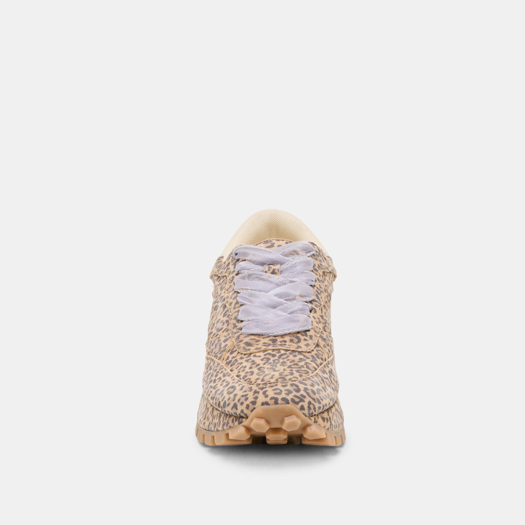 TRICIA SNEAKERS TAN LEOPARD PRINTED SUEDE