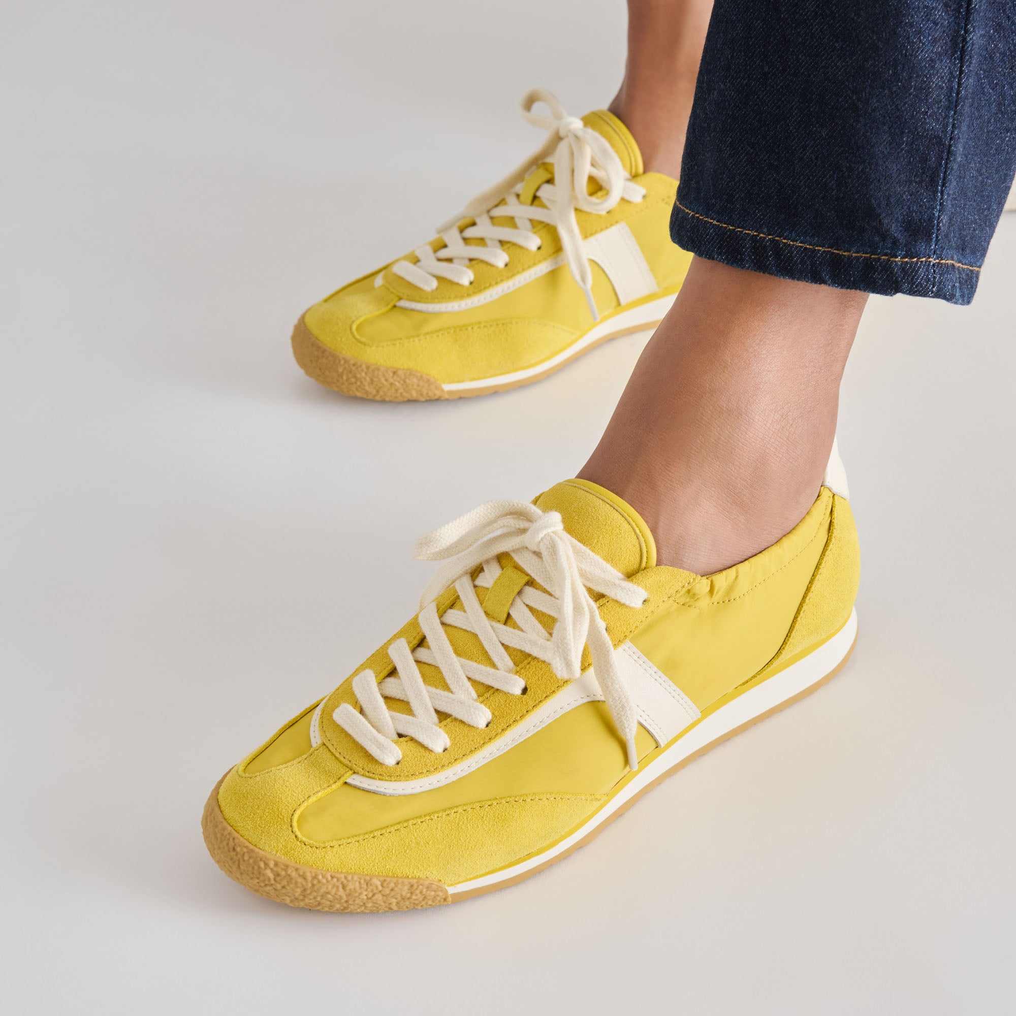 SARIYA SNEAKERS YELLOW NYLON
