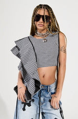 EASY ME GINGHAM BLOUSE