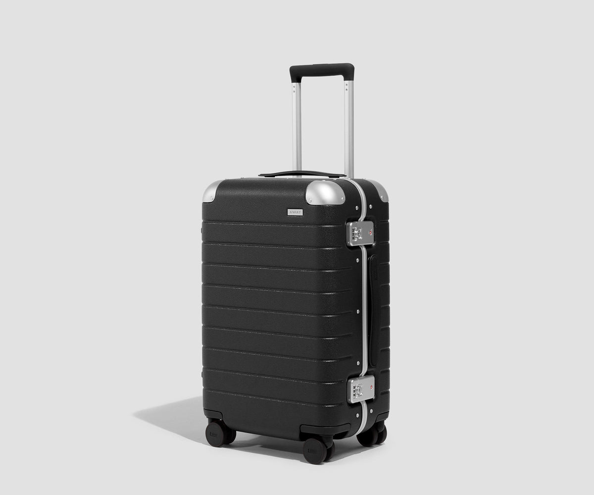The Aluminum Edge Carry-On in Jet Black
