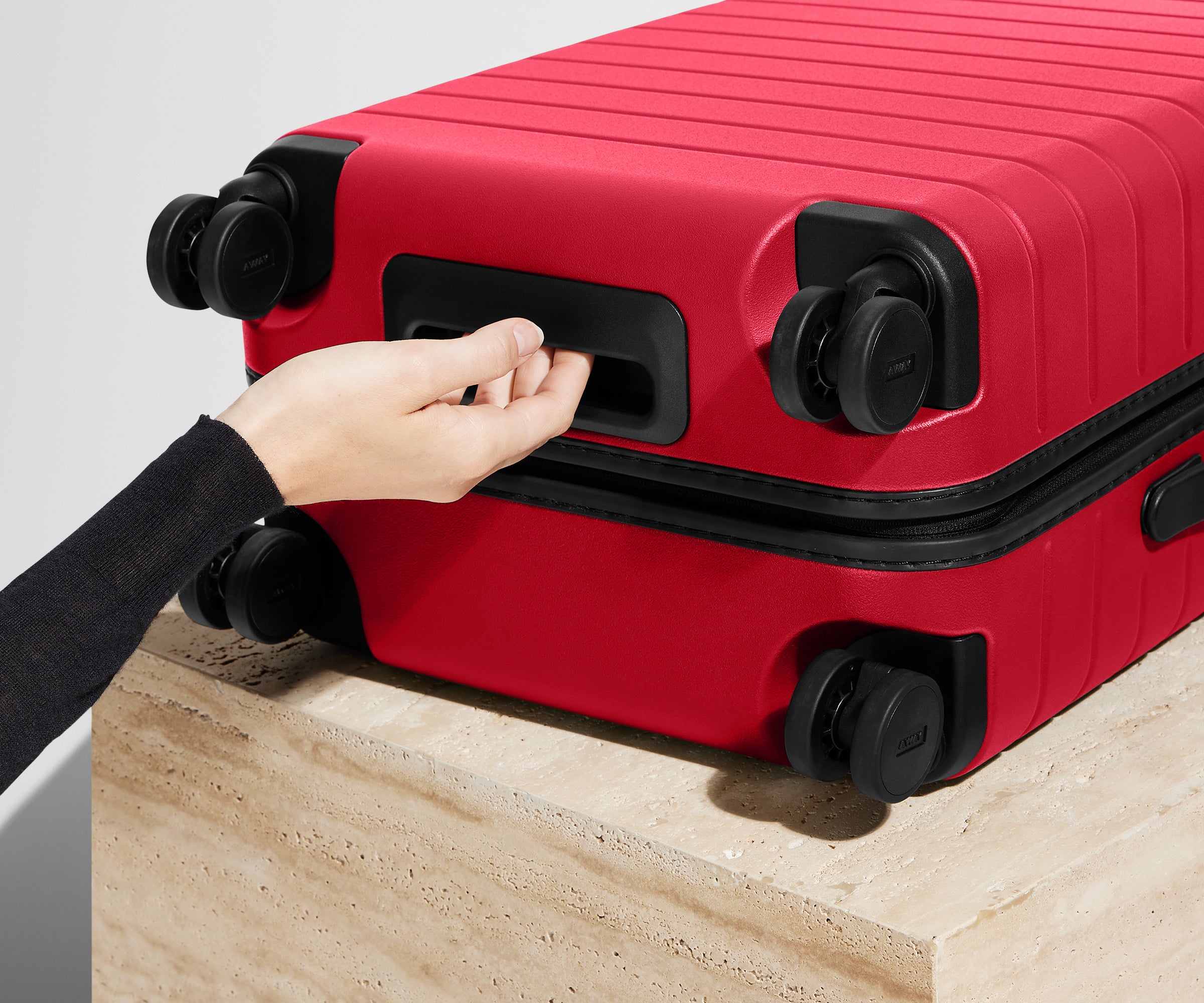 The Bigger Carry-On in Cherry Red
