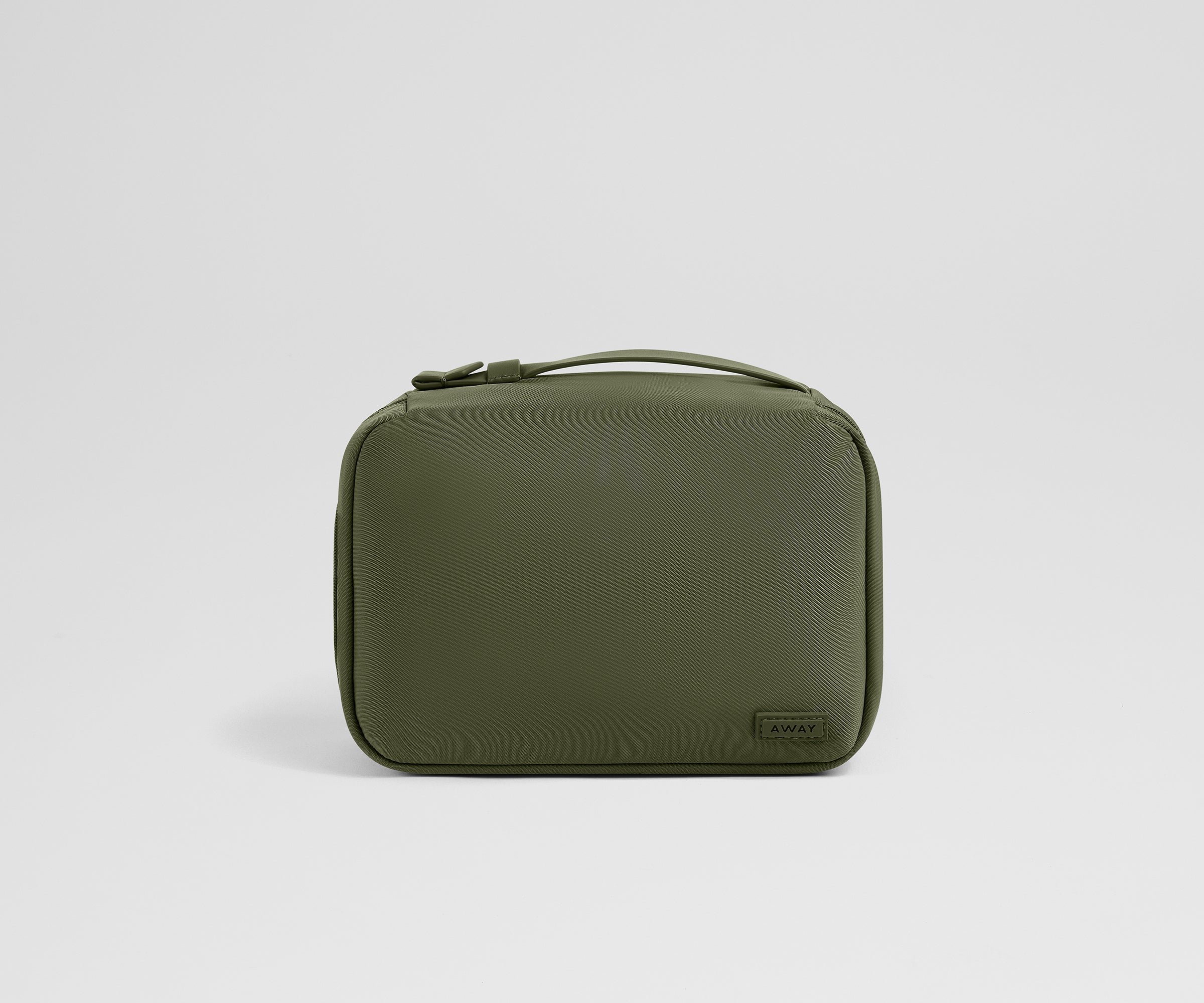 Small Toiletry Bag in Olive Green