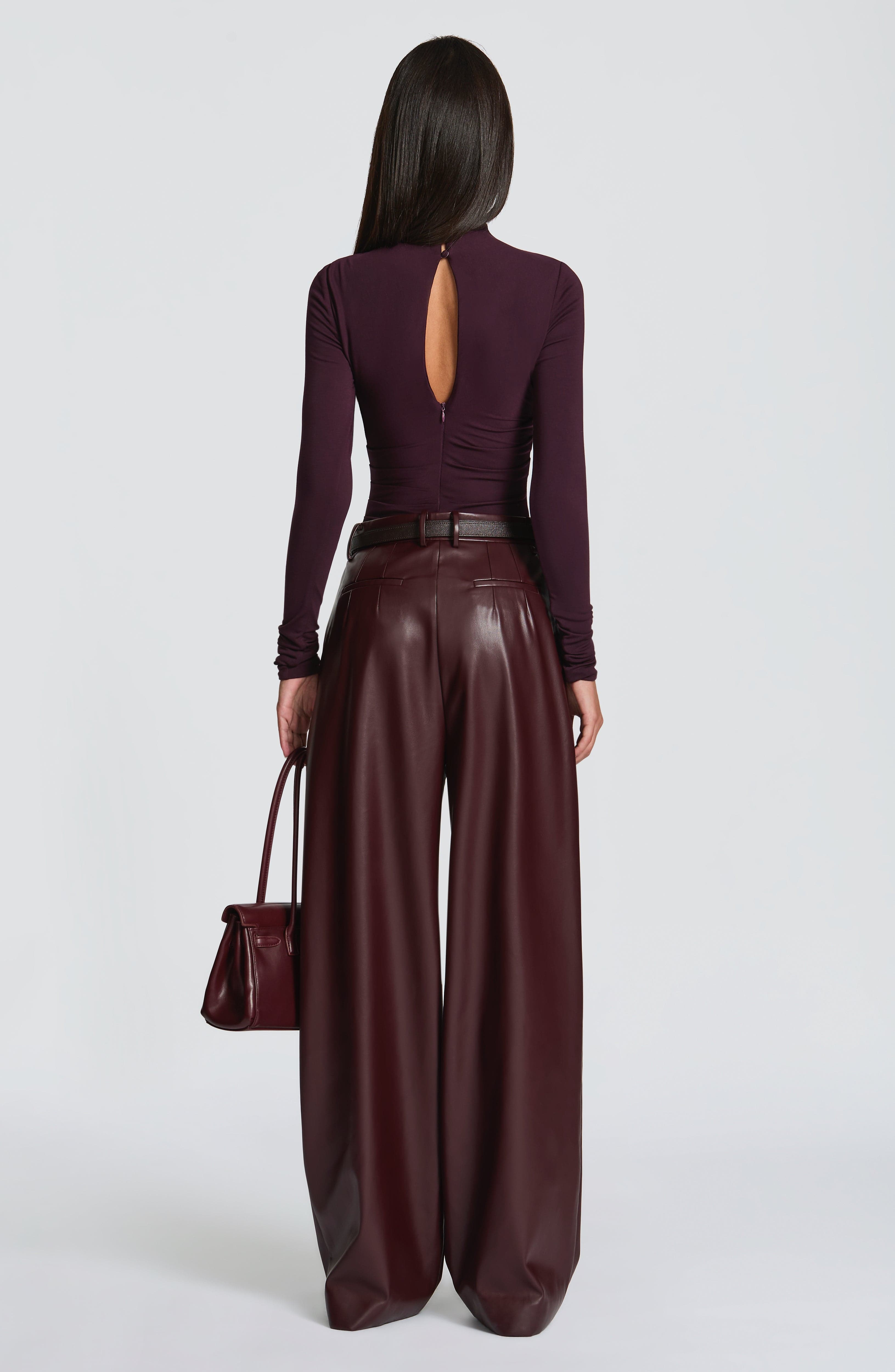 Glenda Pants - Plum Pants Babyboo Fashion Premium Exclusive Design