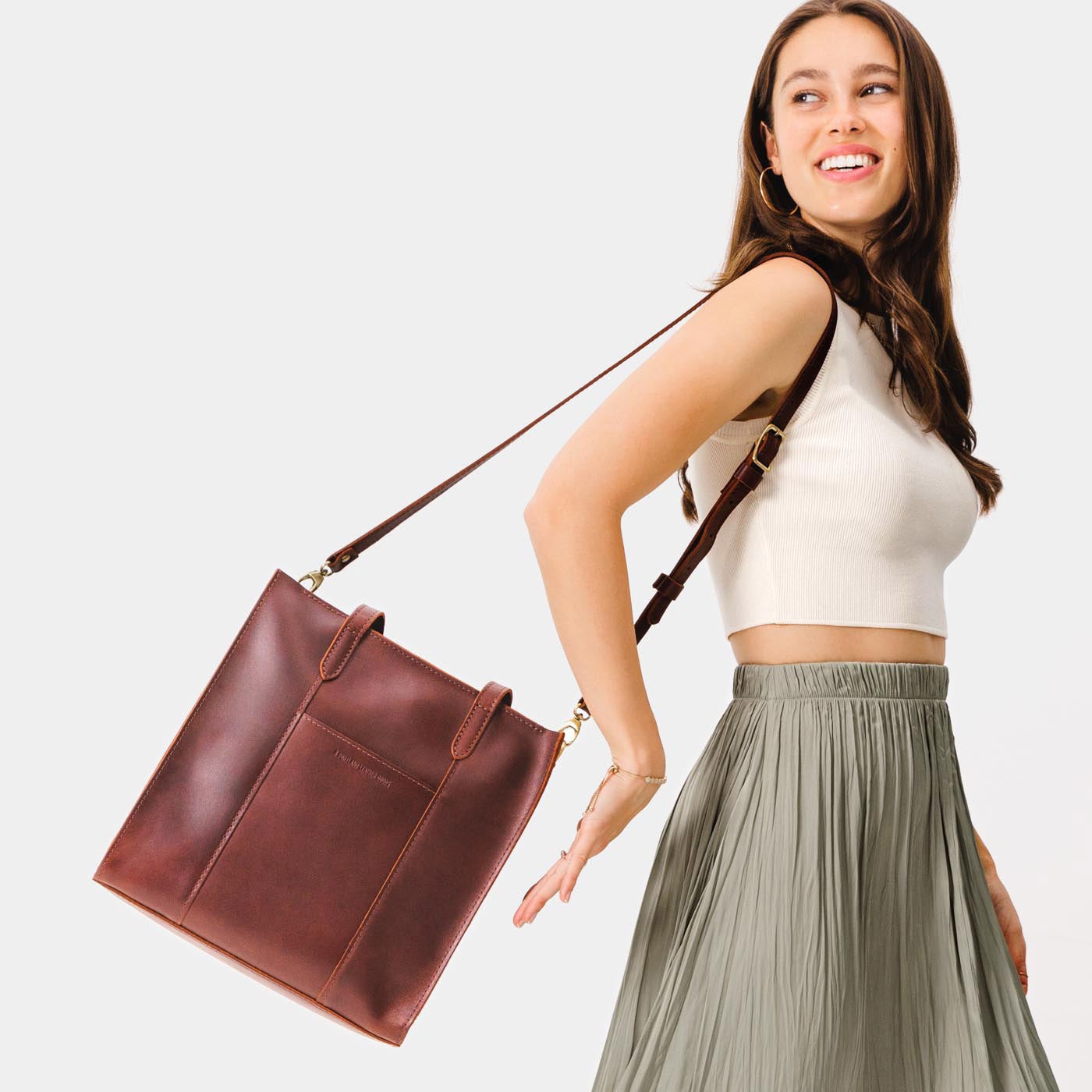 Almost Perfect' Large Lola Zipper Crossbody Tote