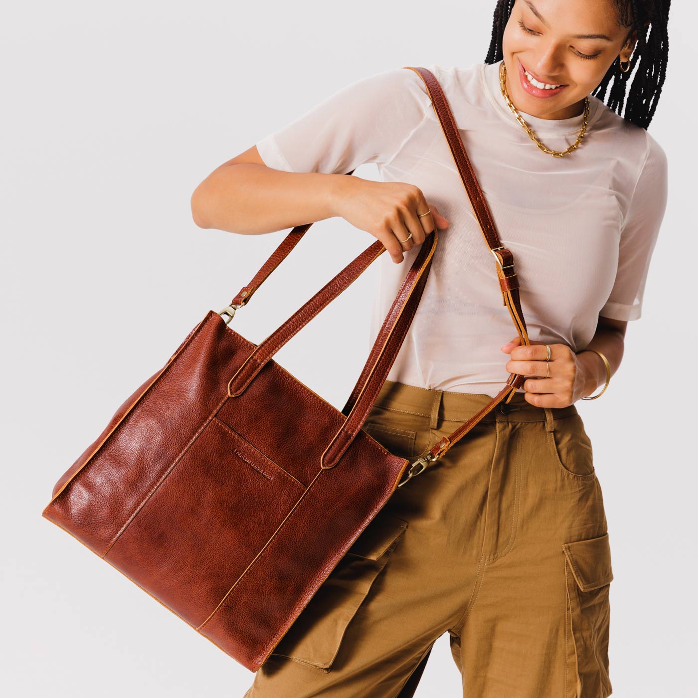 Almost Perfect' Large Lola Zipper Crossbody Tote