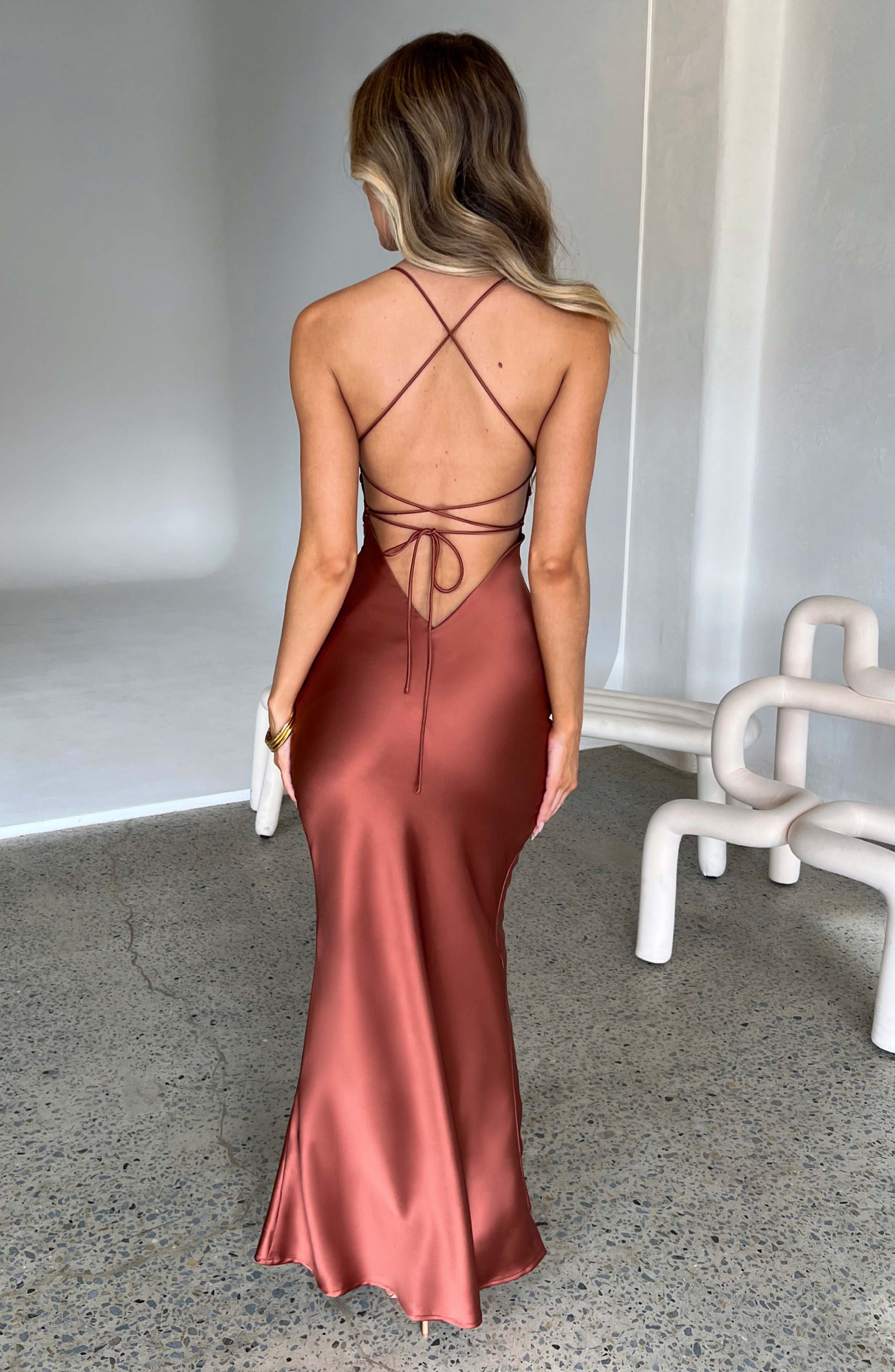 Malika Maxi Dress - Rust Babyboo Fashion Premium Exclusive Design
